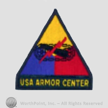 US Army Shoulder Sleeve Insignia: Armor Center.