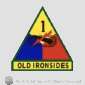 US Army Shoulder Sleeve Insignia: 1st Armored Division.