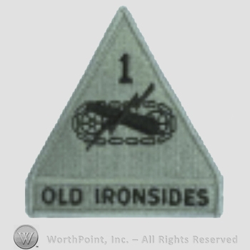 US Army Shoulder Sleeve Insignia: 1st Armored Division.