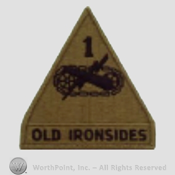 US Army Shoulder Sleeve Insignia: 1st Armored Division.