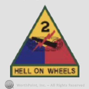 US Army Shoulder Sleeve Insignia: 2nd Armored Division.