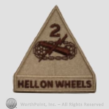 US Army Shoulder Sleeve Insignia: 2nd Armored Division.