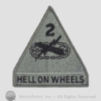US Army Shoulder Sleeve Insignia: 2nd Armored Division.