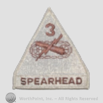 US Army Shoulder Sleeve Insignia: 3rd Armored Division.