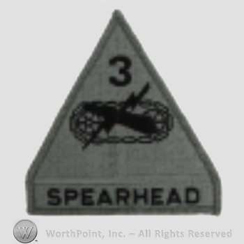 US Army Shoulder Sleeve Insignia: 3rd Armored Division.
