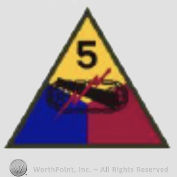 US Army Shoulder Sleeve Insignia: 5th Armored Division.