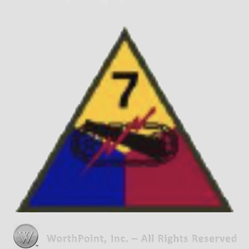US Army Shoulder Sleeve Insignia: 7th Armored Division.