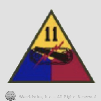 US Army Shoulder Sleeve Insignia: 11st Armored Division.
