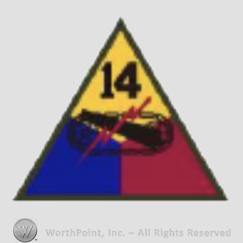 US Army Shoulder Sleeve Insignia: 14th Armored Division.