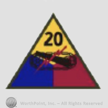 US Army Shoulder Sleeve Insignia: 20th Armored Division.