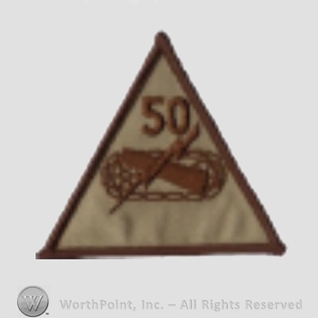 US Army Shoulder Sleeve Insignia: 50th Armored Division.