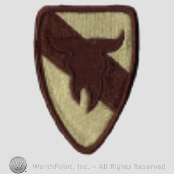 US Army Shoulder Sleeve Insignia: 163rd Armored Brigade.