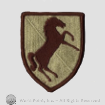 US Army Shoulder Sleeve Insignia: 11st Armored Cavalry Regiment.
