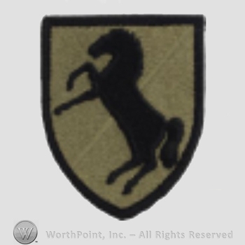 US Army Shoulder Sleeve Insignia: 11st Armored Cavalry Regiment.