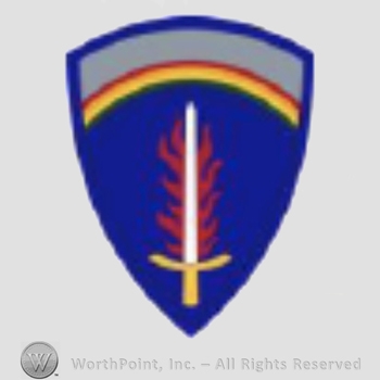 US Army Shoulder Sleeve Insignia: US Army Europe (USAREUR).