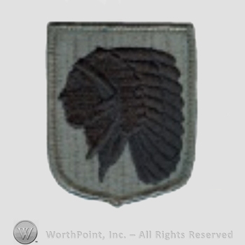 US Army Shoulder Sleeve Insignia: Oklahoma Army National Guard Element, Joint Force Headquarters.