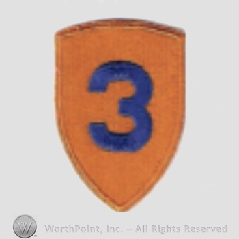 US Army Shoulder Sleeve Insignia: 3rd Cavalry Division.