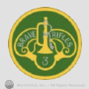 US Army Shoulder Sleeve Insignia: 3rd Cavalry Regiment.