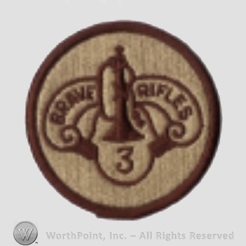 US Army Shoulder Sleeve Insignia: 3rd Cavalry Regiment.
