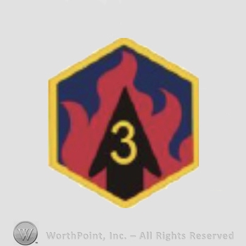 US Army Shoulder Sleeve Insignia: 3rd Chemical Brigade.