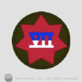 US Army Shoulder Sleeve Insignia: 7th Corps.