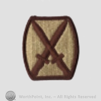 US Army Shoulder Sleeve Insignia: 10th Mountain Division.
