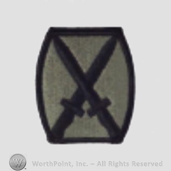 US Army Shoulder Sleeve Insignia: 10th Mountain Division.