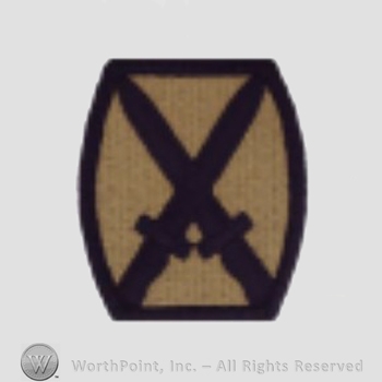 US Army Shoulder Sleeve Insignia: 10th Mountain Division.