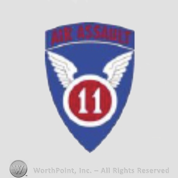 US Army Shoulder Sleeve Insignia: 11st Air Assault Division.