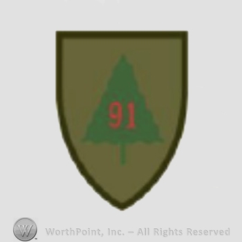 US Army Shoulder Sleeve Insignia: 91st Training Division.