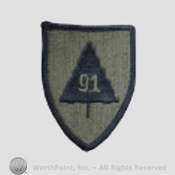 US Army Shoulder Sleeve Insignia: 91st Training Division.