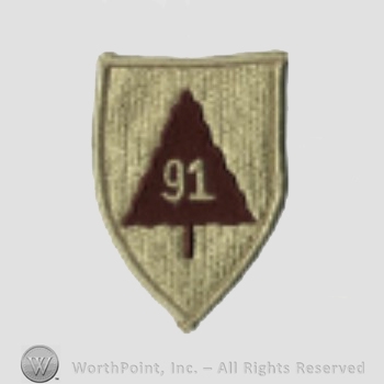 US Army Shoulder Sleeve Insignia: 91st Training Division.