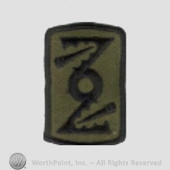US Army Shoulder Sleeve Insignia: 72nd Field Artillery Brigade.