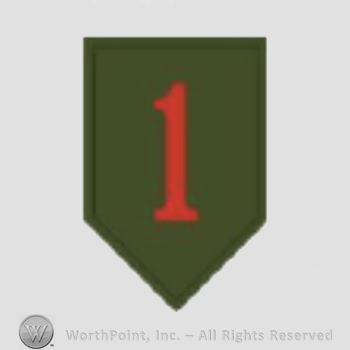 US Army Shoulder Sleeve Insignia: 1st Infantry Divission.