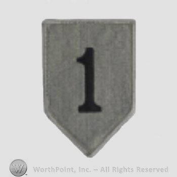 US Army Shoulder Sleeve Insignia: 1st Infantry Divission.