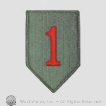 US Army Shoulder Sleeve Insignia: 1st Infantry Divission.