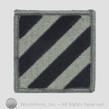 US Army Shoulder Sleeve Insignia: 3rd Infantry Divission.