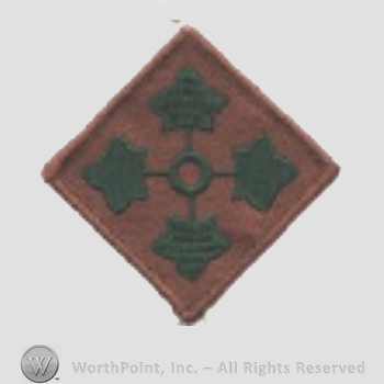 US Army Shoulder Sleeve Insignia: 4th Infantry Divission.