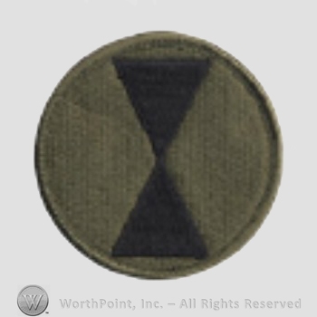 US Army Shoulder Sleeve Insignia: 7th Infantry Divission.