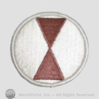 US Army Shoulder Sleeve Insignia: 7th Infantry Divission.