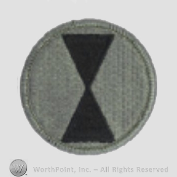 US Army Shoulder Sleeve Insignia: 7th Infantry Divission.