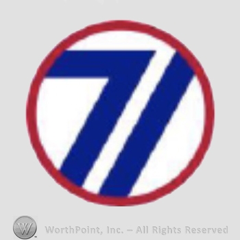 US Army Shoulder Sleeve Insignia: 71th Infantry Divission.