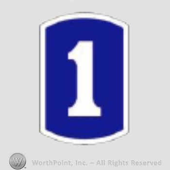 US Army Shoulder Sleeve Insignia: 1st Infantry Brigade.
