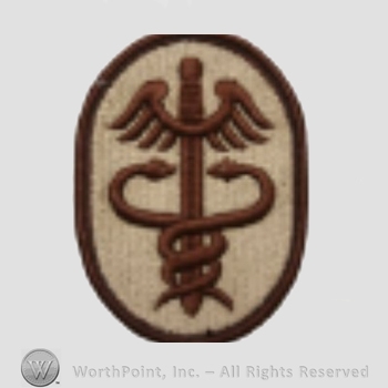 US Army Shoulder Sleeve Insignia: US Army Medical Command.