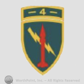 US Army Shoulder Sleeve Insignia: 4th United States Missile Command.