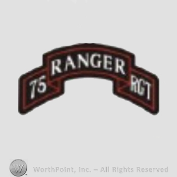 US Army Shoulder Sleeve Insignia: 75th Ranger Regiment.