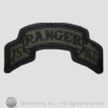 US Army Shoulder Sleeve Insignia: 75th Ranger Regiment.