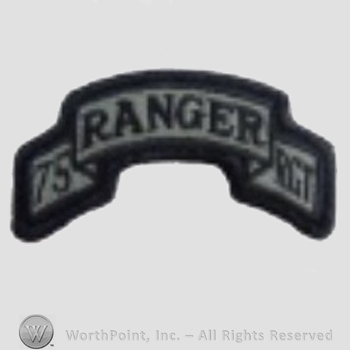 US Army Shoulder Sleeve Insignia: 75th Ranger Regiment.