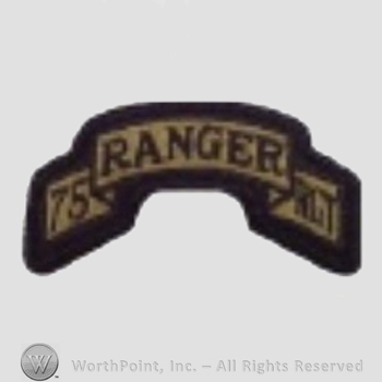 US Army Shoulder Sleeve Insignia: 75th Ranger Regiment.