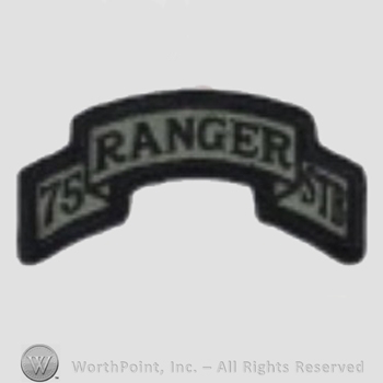 US Army Shoulder Sleeve Insignia: 75th Ranger Regiment.